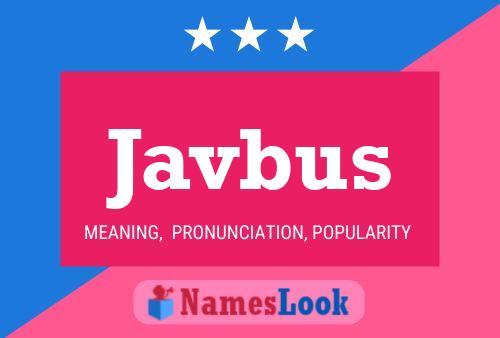 Javbus Name Poster