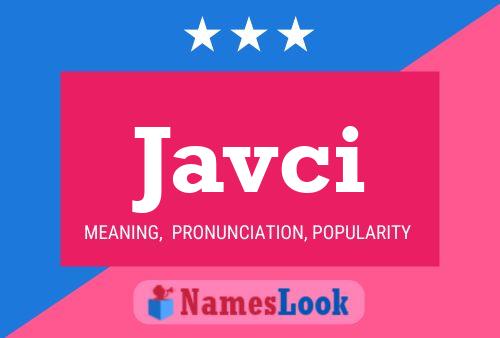 Javci Name Poster