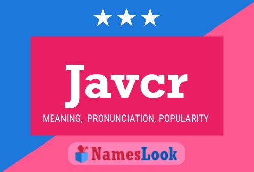 Javcr Name Poster