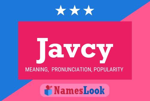 Javcy Name Poster