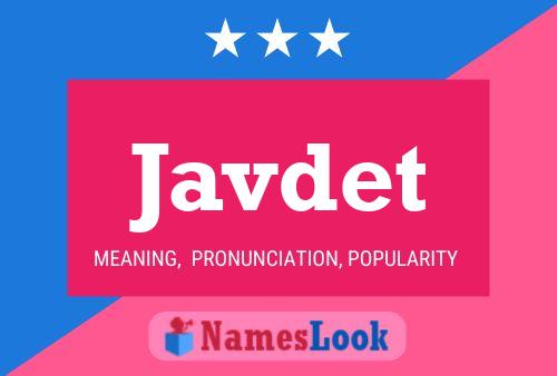 Javdet Name Poster