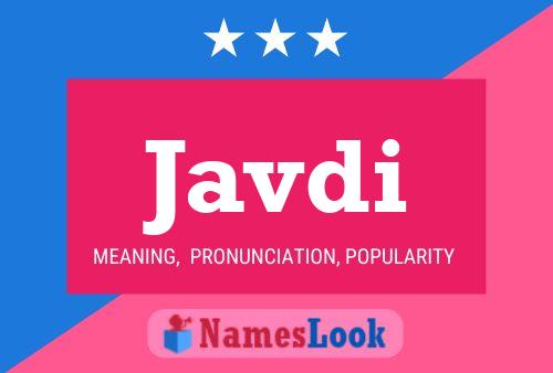 Javdi Name Poster