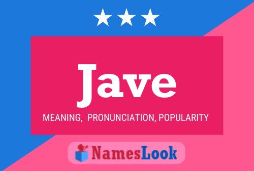 Jave Name Poster