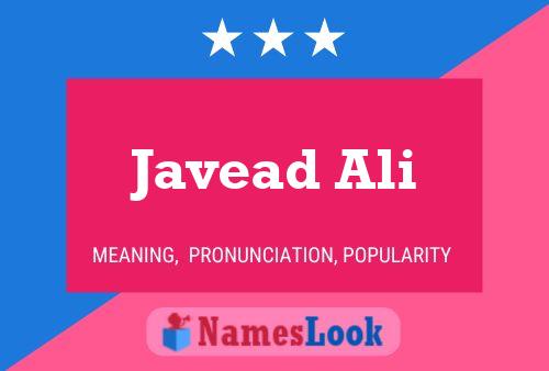 Javead Ali Name Poster