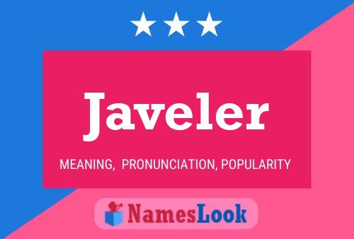 Javeler Name Poster