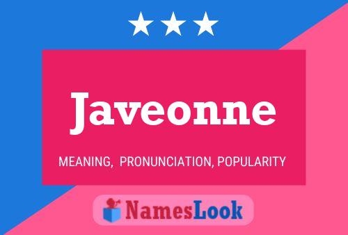 Javeonne Name Poster