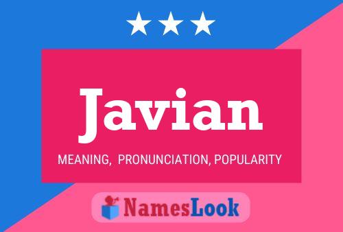 Javian Name Poster