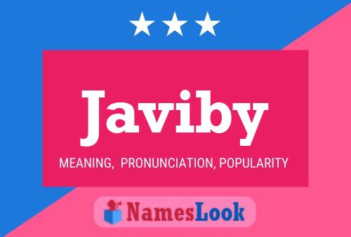 Javiby Name Poster