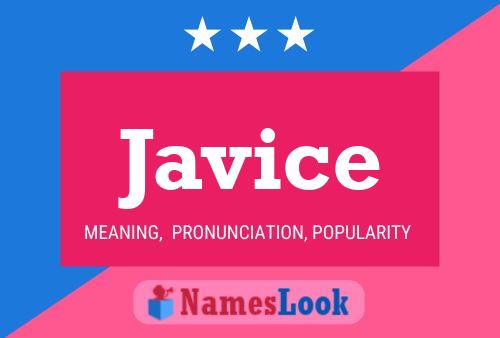 Javice Name Poster