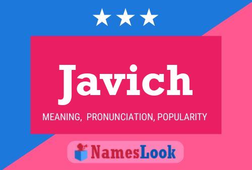 Javich Name Poster