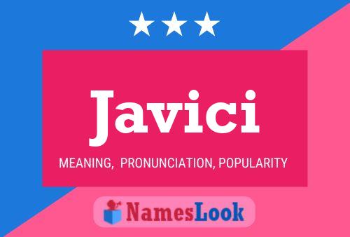 Javici Name Poster