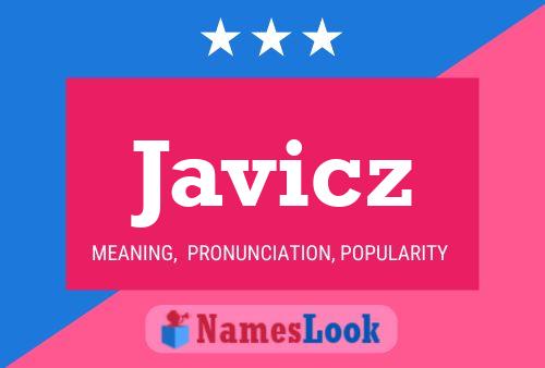 Javicz Name Poster