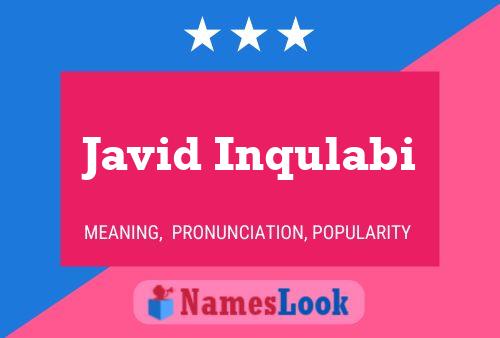 Javid Inqulabi Name Poster