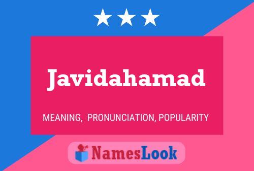 Javidahamad Name Poster