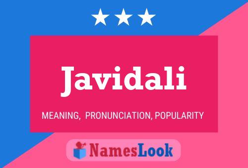 Javidali Name Poster