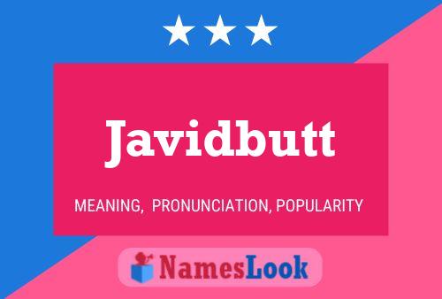 Javidbutt Name Poster