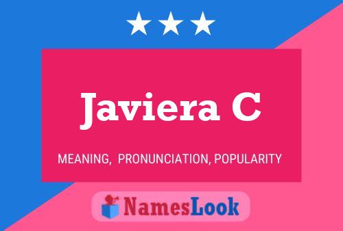 Javiera C Name Poster