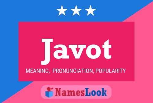 Javot Name Poster