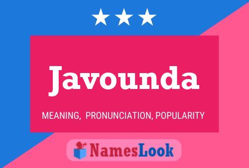 Javounda Name Poster