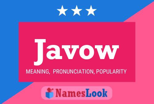 Javow Name Poster