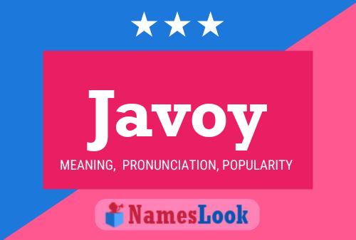 Javoy Name Poster