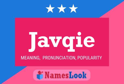 Javqie Name Poster