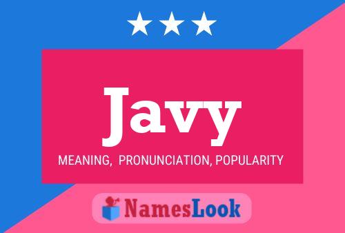 Javy Name Poster