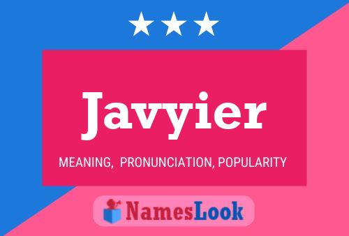 Javyier Name Poster