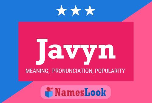 Javyn Name Poster