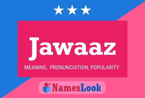 Jawaaz Name Poster