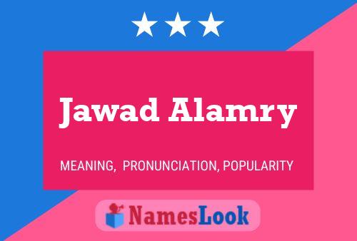 Jawad Alamry Name Poster