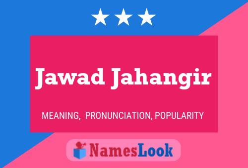 Jawad Jahangir Name Poster