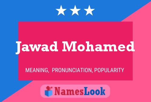 Jawad Mohamed Name Poster