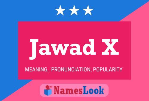 Jawad X Name Poster