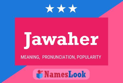 Jawaher Name Poster