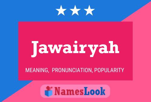 Jawairyah Name Poster