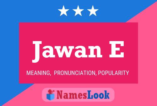 Jawan E Name Poster