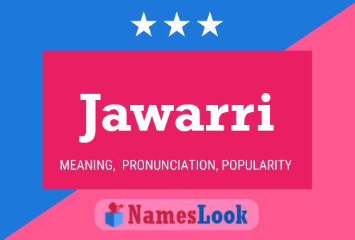 Jawarri Name Poster