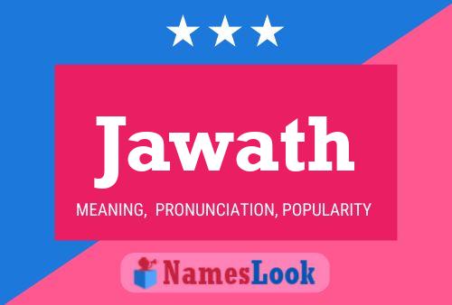 Jawath Name Poster