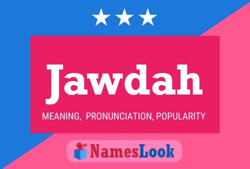 Jawdah Name Poster