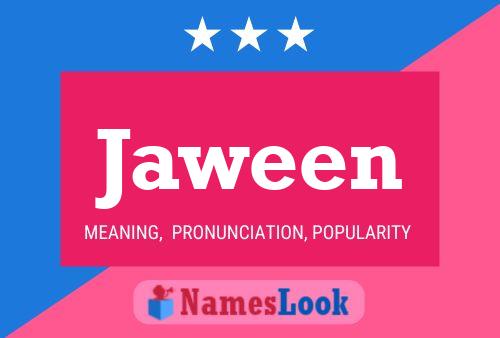 Jaween Name Poster