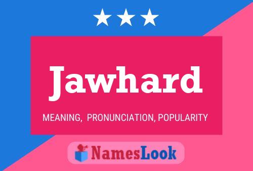 Jawhard Name Poster