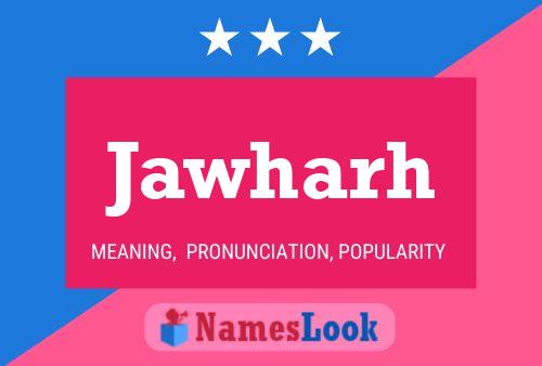 Jawharh Name Poster