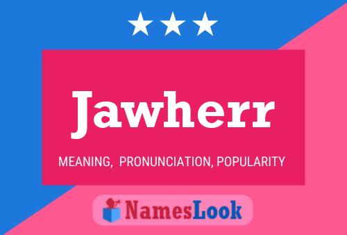 Jawherr Name Poster