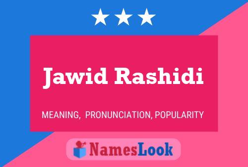 Jawid Rashidi Name Poster