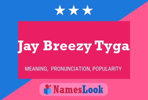 Jay Breezy Tyga Name Poster