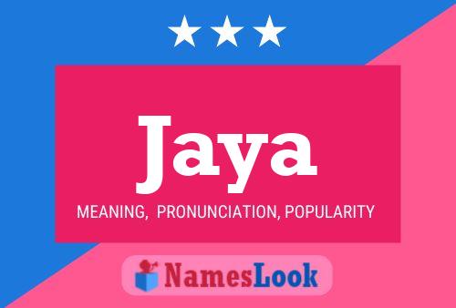 Jaya Name Poster