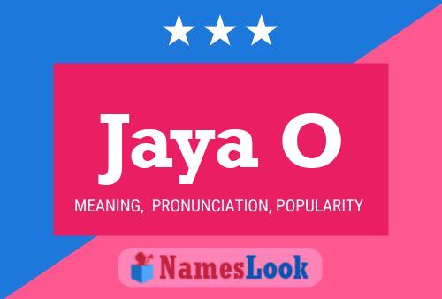 Jaya O Name Poster