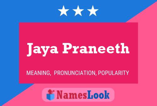 Jaya Praneeth Name Poster