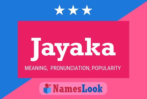 Jayaka Name Poster